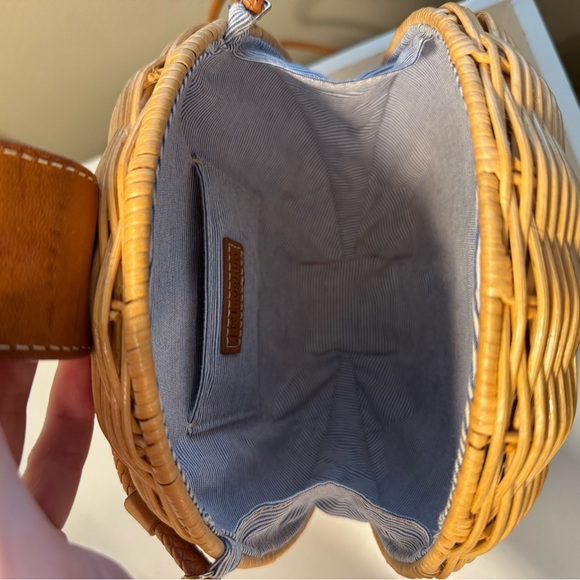 J. McLaughlin Tan and Brown Crossbody Bag with Leather Accents - Picture 3 of 3